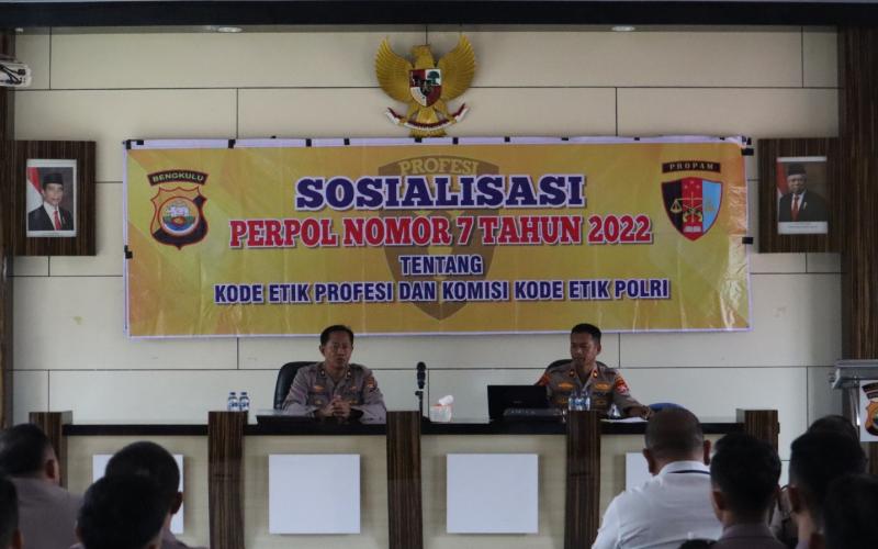 Bid Propam Polda Bengkulu Turunkan Tim Gelar Sosialisasi Di Polres Rejang Lebong