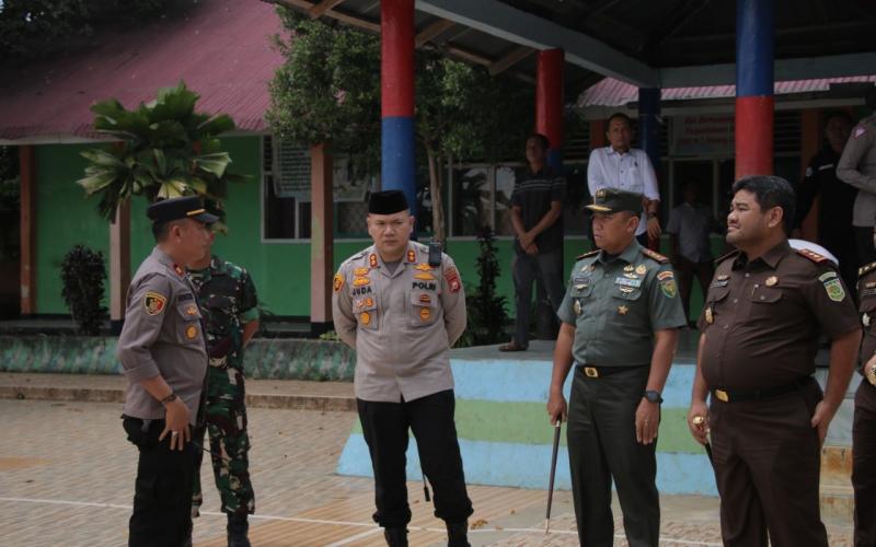 Bentuk Rasa Empati dan Support Terhadap Korban Penganiyaan, Kapolres RL Bersama Dandim, dan Kajari Kunjungi Sekolah dan Korban