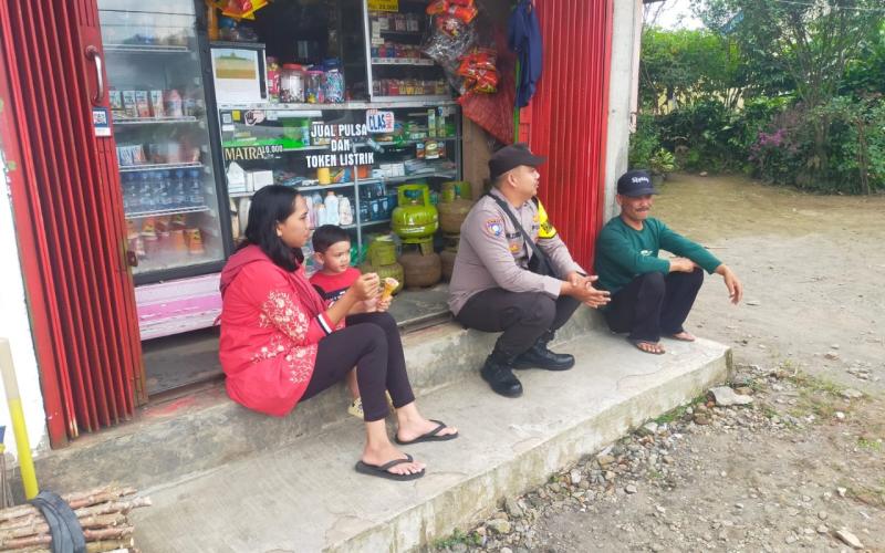 Patroli Dialogis, Bhabinkamtibmas Polres Kepahiang Imbau Warga Peduli Kamtibmas