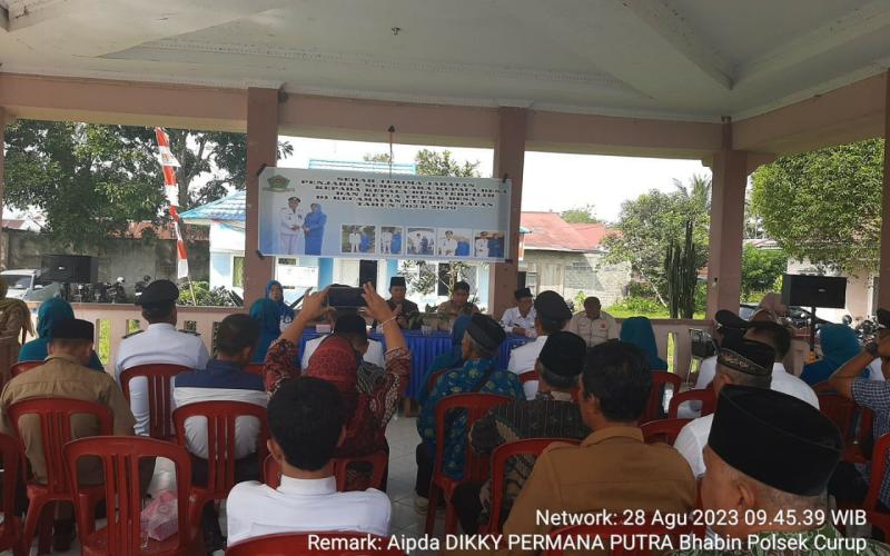 Hadiri Sertijab Kades, Kapolsek Curup Pesan Tingkatkan Sinergi Pilar Desa