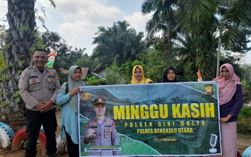 Program Minggu Kasih Polsek Giri Mulya Tampung Aspirasi Masyarakat Desa Giri Mulya