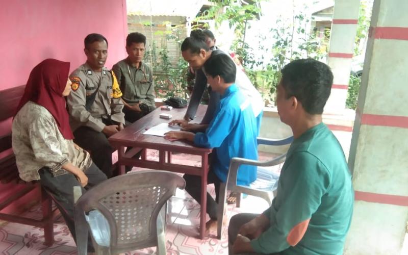 Personel Polsek Lais Dampingi Penyelesaian Selisih Perhitungan Ganti Rugi Tanam Tumbuh