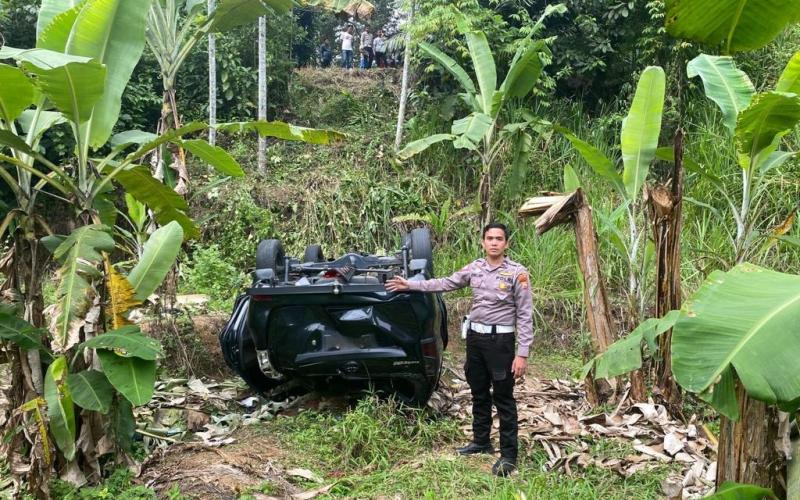 Polres Rejang Lebong Tangani Kecelakaan Lalu Lintas Tunggal 