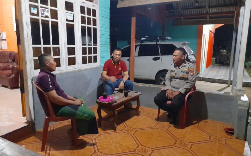Sambangi Tokoh Masyarakat, Kapolsek Giri Mulya Ajak Warga Jaga Kamtibmas Kondusif Jelang Pemilu 