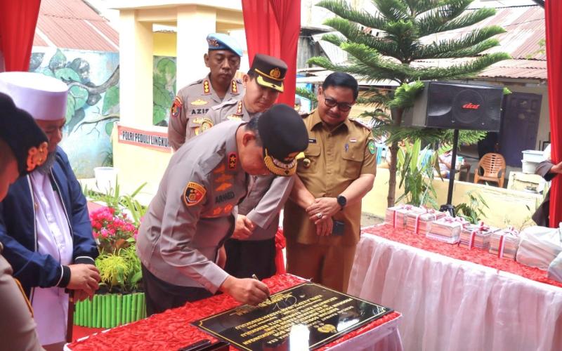 Polri Peduli Lingkungan, Polda Bengkulu Berikan Bantuan 20 Titik Sumur Bor dan Pompa Air Ke Masyarakat