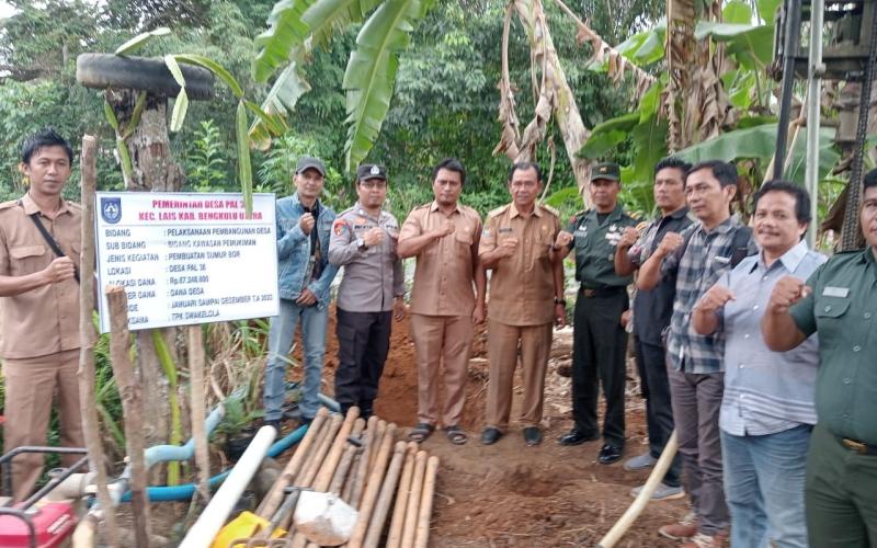 Awasi Penggunaan DD, Polsek Lais Hadiri Penetapan Titik Nol
