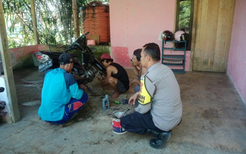 Siaga Karhutla, Polsek Giri Mulya Sosialisasi Karhutlah dan Imbau Masyarakat Tidak Bakar Hutan