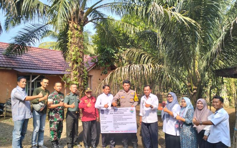 Peduli Pembangunan Desa, Polsek Lais Hadiri Penetapan Titik Nol Talang Rasau 