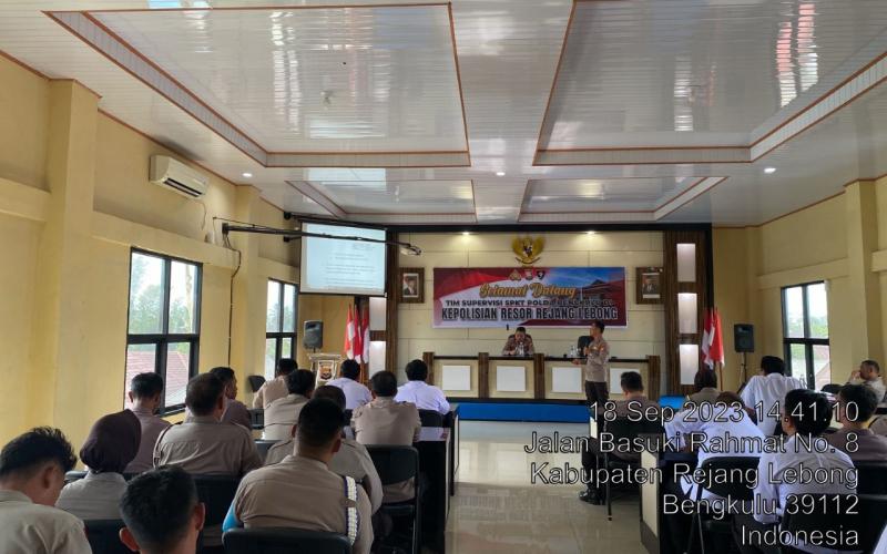 Tim Supervisi SPKT Polda Bengkulu Dorong Polres Rejang Lebong Menuju Pelayanan Publik Terbaik