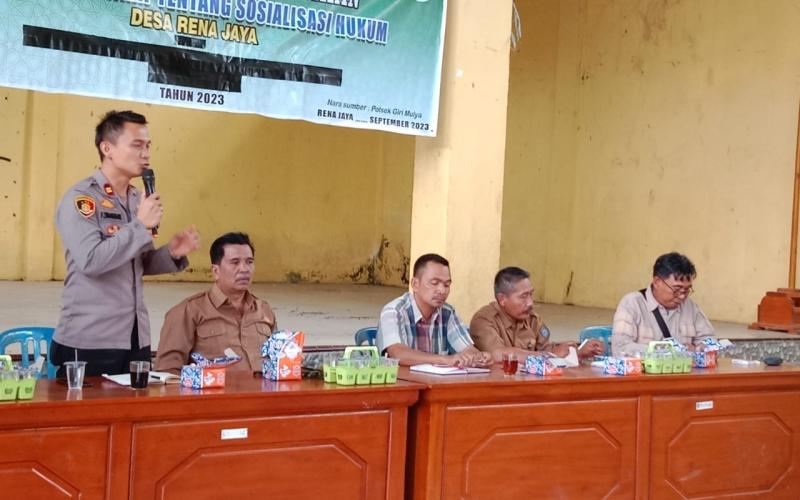 Polsek Giri Mulya Lakukan Penyuluhan Tentang Hukum di Desa Rena Jaya