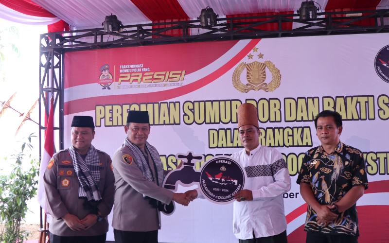 Bahagianya Warga Ciamis dapat Bantuan Sumur Bor dan Paket Sembako dari Operasi NCS Polri