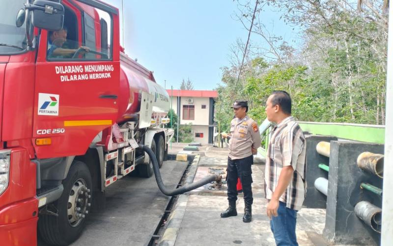 Cegah Penyelewengan BBM Subsidi, Polsek Lais Monitoring Penyaluran SPBU 