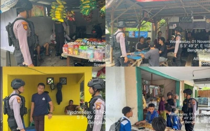 Patroli, Unit Sat Sampata Polresta Sampaikan Imbauan Kamtibmas kepada Pelajar dan Satpam
