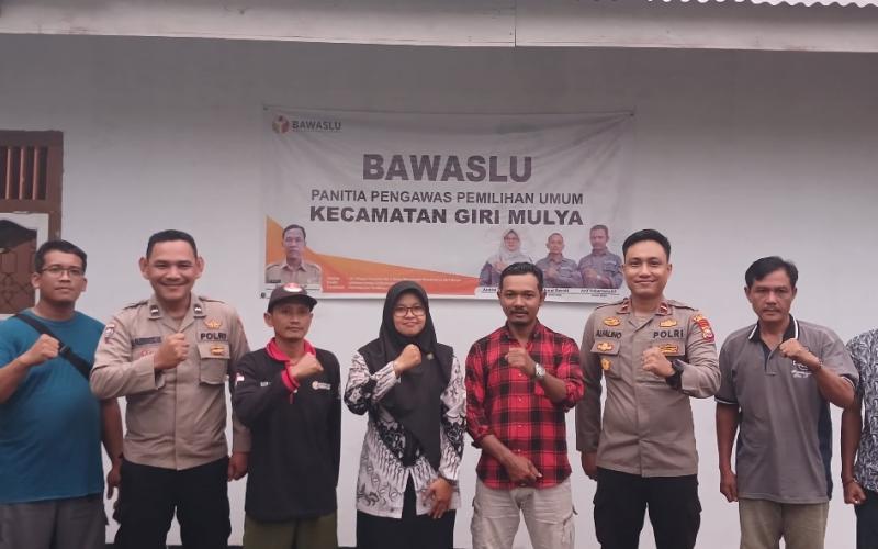 Cooling System, Kapolsek Giri Mulya Sambang dan Koordinasi ke Panwaslu Kecamatan Giri Mulya
