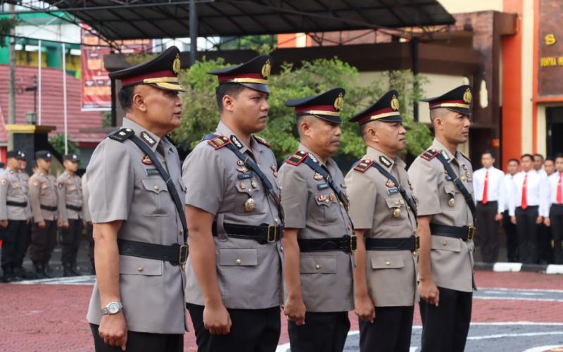 Kapolres Rejang Lebong Pimpin Sertijab Kabag Ops, Kapolsek Curup, dan Kapolsek Bermani Ulu 