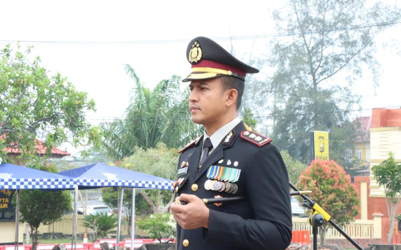 Pimpin Upacara Peringatan Hari Pahlawan, Kapolres Kaur Ajak Bangun Usaha dan Ekonomi Kerakyatan