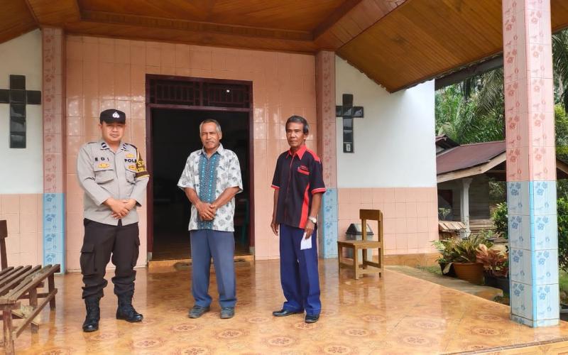 Selalu Hadir untuk Masyarakat, Polsek Giri Mulya Laksanakan Pengamanan Ibadah Umat Kristiani di Gereja GDPI 