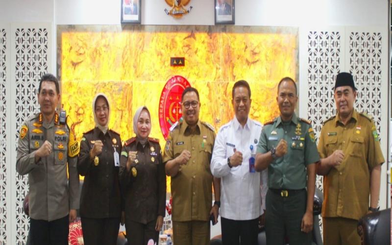 Jalin Sinergitas, Kapolresta Bengkulu Bersama Forkopimda Kota Bengkulu Sambang Silahturahmi Ke Kantor Kejati Bengkulu