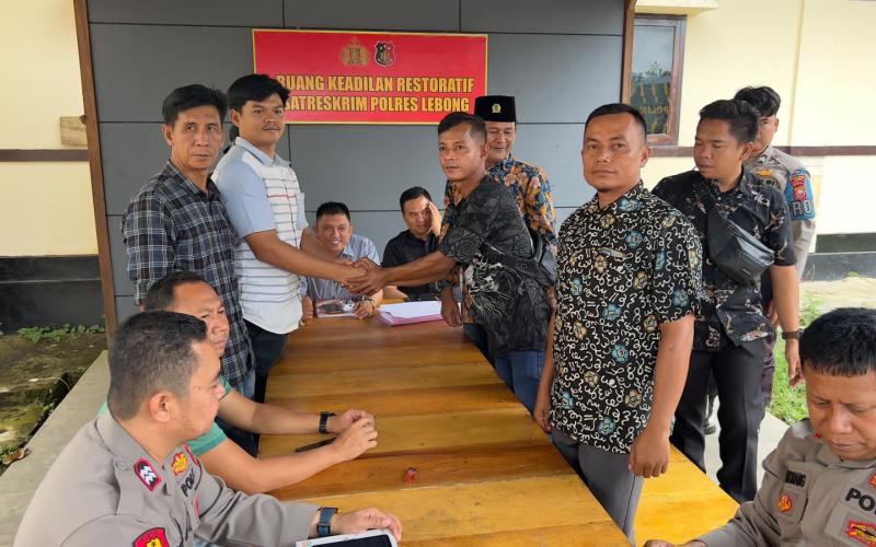 Restorative Justice, Polres Lebong Hentikan Perkara Penganiayaan