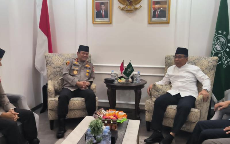 Dikunjungi Kaops NCS, Gus Yahya Nilai Polri Berhasil Jaga Ketentraman Jelang Pemilu 