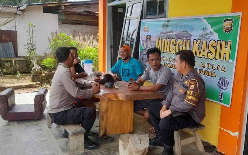 Kegiatan Minggu Kasih Polsek Giri Mulya Berikan Pesan Kamtibmas