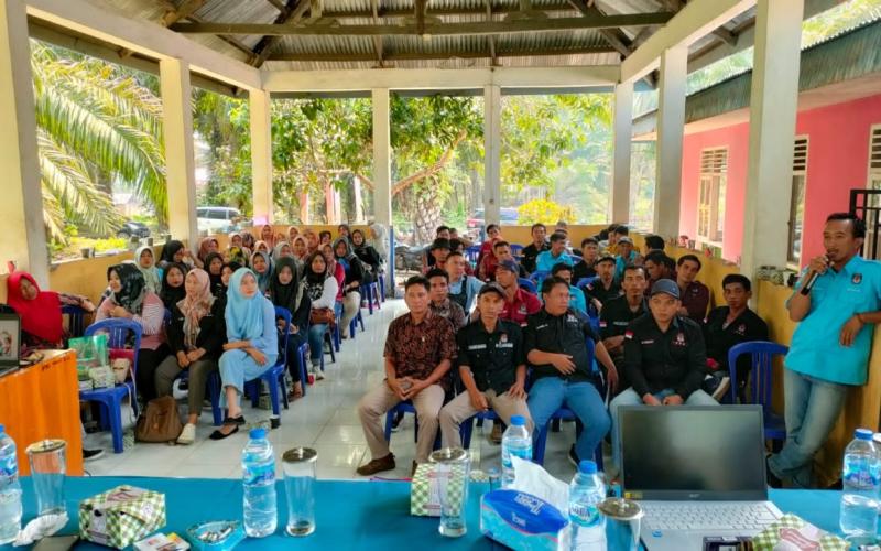 Polsek Lais Monitoring Rakor dan Sosialisasi Penjaringan KPPS Kecamatan Lais