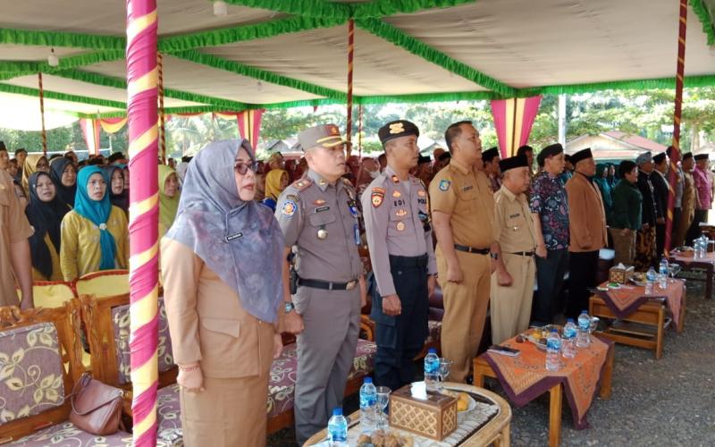 Kapolsek Giri Mulya Hadiri Kegiatan Upacara Hari Bhakti Transmigrasi ke-73 di Kecamatan Giri Mulya