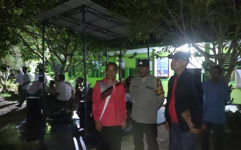 Antisipasi 3C, Polsek Giri Mulya Sambangi Kegiatan Kemah Blok di SMAN 9 Bengkulu Utara