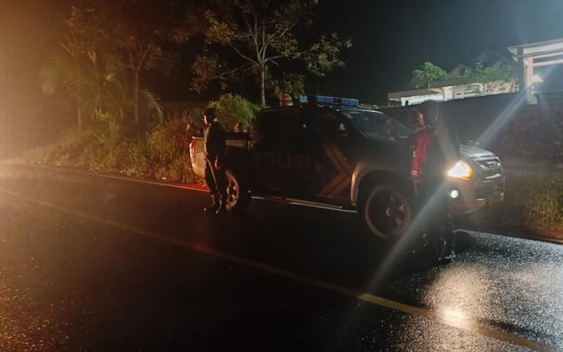Berikan Pengamanan kepada Maysarakat Penggunaan Jalan Jalur Lintas Curup-Lubuklinggau, Polres Rejang Lebong Tingkatkan Patroli 