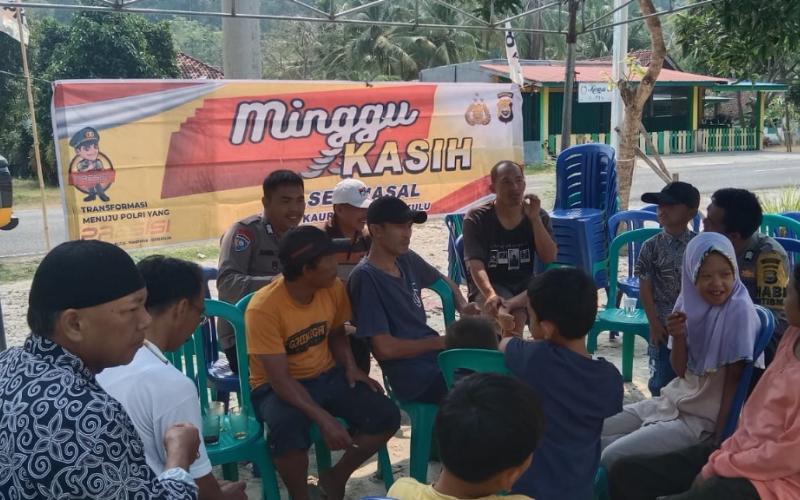 Minggu Kasih, Polsek Nasal Sampaikan Imbauan Kamtibmas kepada Warga Desa Batu Lungun 