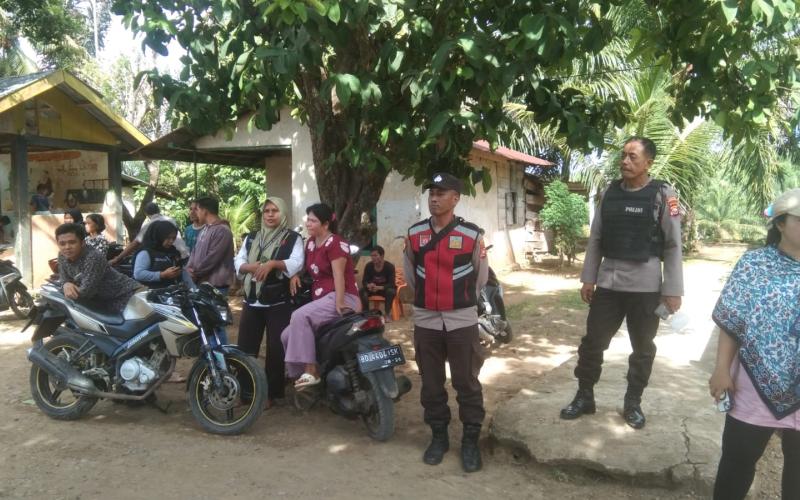 Subsatgas OMB Polsek Lais Amankan Kampanye Tatap Muka Calon Anggota DPD RI