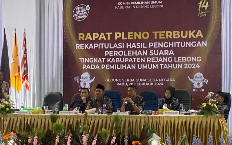 Rapat Pleno KPU Rejang Lebong Dijaga Dengan Pengamanan Ketat Polres Rejang Lebong