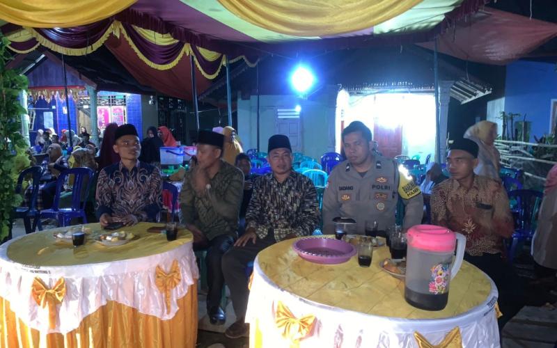 Warga Adakan Acara Hiburan Malam Pesta Pernikahan, Personel Polsek Kaur Utara Sampaikan Imbauan 