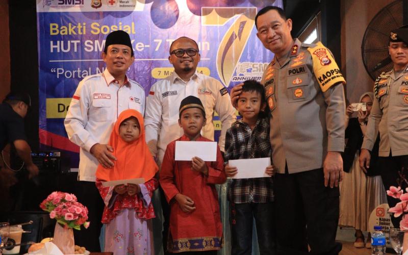 HUT KE-7 SMSI, Kapolda Bengkulu Hadir dan Berikan Ucapan Selamat Secara Langsung