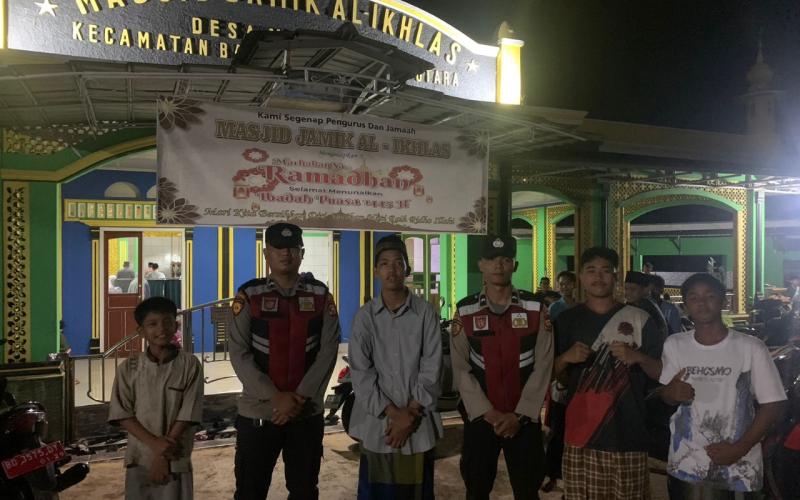 Polsek Batiknau Patroli di Masjid Beri Rasa Aman Saat Beribadah