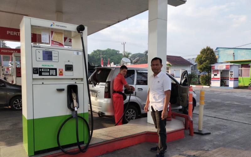 Sat Intelkam Polres Rejang Lebong Monitoring Ketersedian BBM Subsidi di Wilkum 