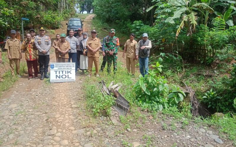 Kapolsek Giri Mulya Hadiri Kegiatan Penentuan Titik Nol di Desa Giri Mulya