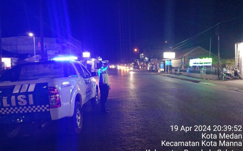Sat Lantas Polres BS ,Patroli Blue Light Ciptakan  Kenyamanan Masyarakat 