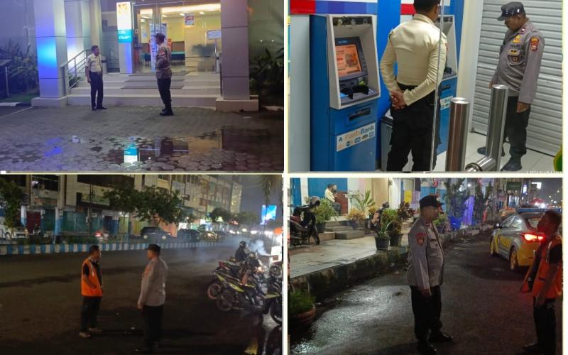 Patroli Malam, Personel Polsek Ratu Samban Sambangi Tempat Rawan Kamtibmas 