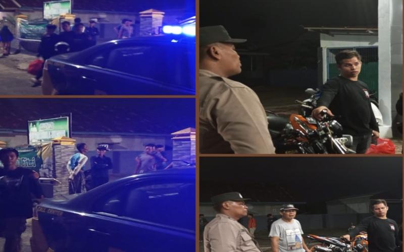 Tingkatkan Pengamanan Kamtibmas di Wilkum, Polsek Muara Bangkahulu Patroli Malam 