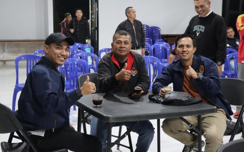 Dukung Timnas Indonesia Dalam Semi Final AFC Cup U23, Polres Rejang Lebong Laksanakan Nonton Bareng