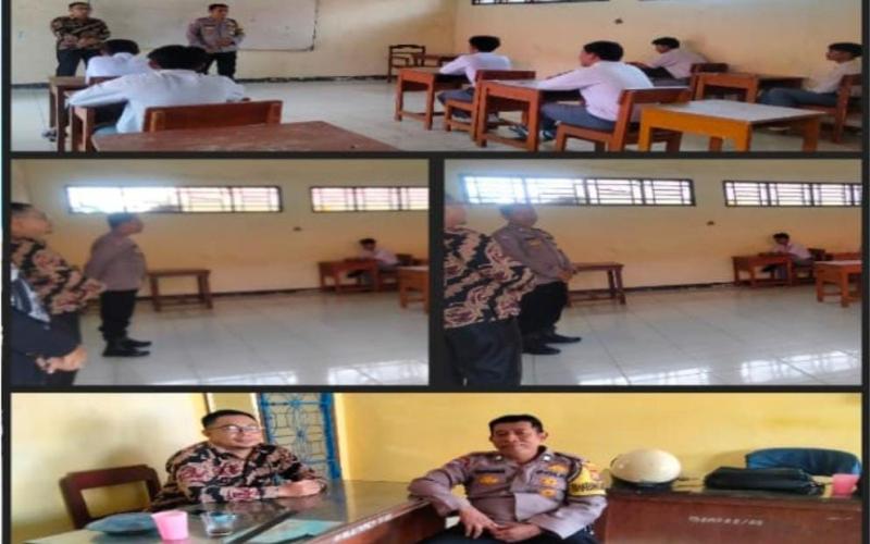 Bhabinkamtibmas Bersinergi dengan Guru SMKS 13 Yama Karya Kota Bengkulu Laksanakan Sosialisasi Kenakalan Remaja