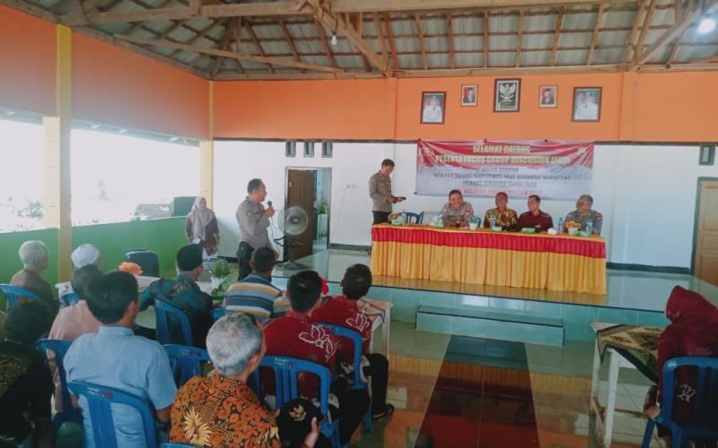 Kanit Binmas dan Kanit Patroli Polsek Talo Hadiri FGD di Desa Hargo Binangun