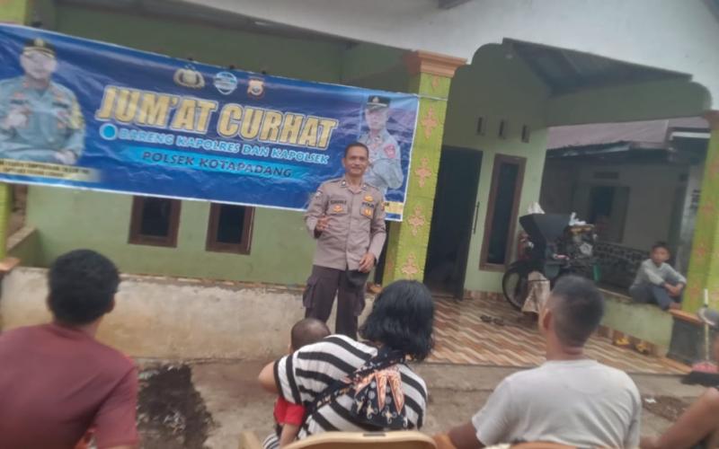 Tampung Aspirasi Masyarakat, Polsek Kotapadang Laksanakan Jumat Curhat 