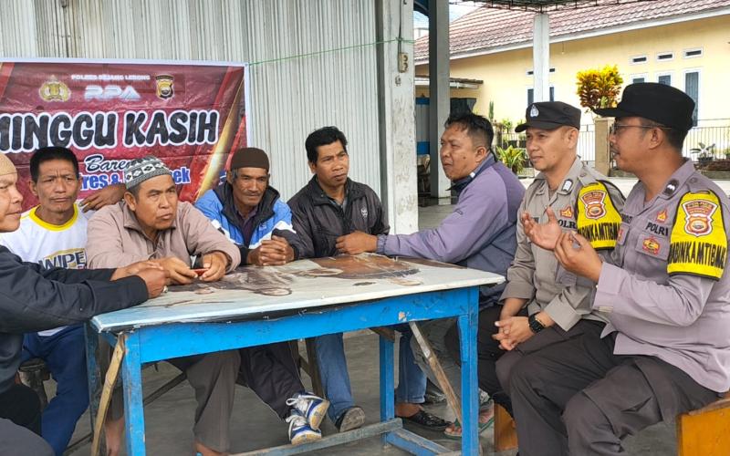 Laksanakan Minggu Kasih, Polsek Selupu Rejang Dengarkan Keluhan Warga Desa Talang Ulu 