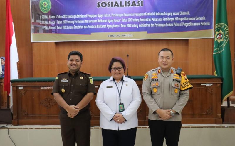 Kapolres Rejang Lebong Hadiri Sosialisasi PerMA oleh Pengadilan Negeri Curup 