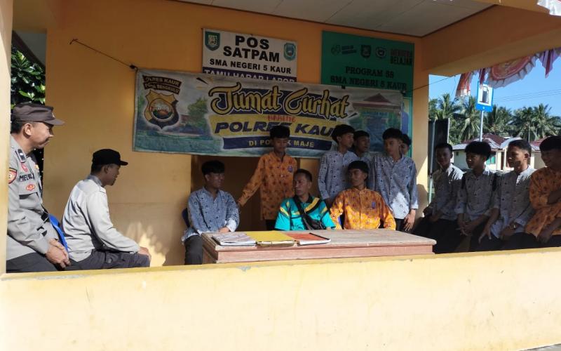 Jumat Curhat, Polsek Maje Dengarkan Asprasi dan Keluhan Masyarakat Desa Tanjung Baru 