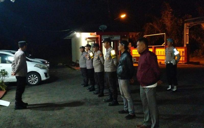 Polsek Sindang Dataran Lakukan Pengamanan Malam Takbiran