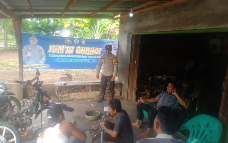 Tampung Aspirasi Masyarakat, Polsek Kotapadang Jumat Curhat di Desa Sukarame 