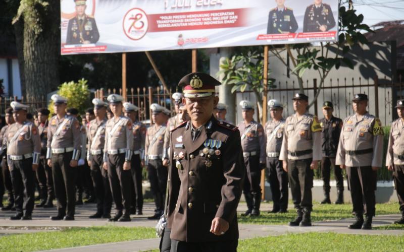 Polres Rejang Lebong Upacara Peringati Hari Bhayangkara ke-78